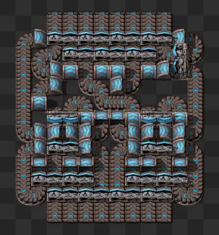 In-game render of the 8 lane balancer blueprint