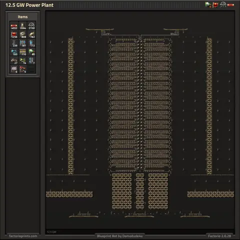 Image of the eXtsy 12.5 GW nuclear plant blueprint