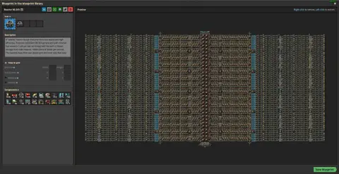 Image of the Xaymar Nauvis 9.9 GW nuclear plant blueprint