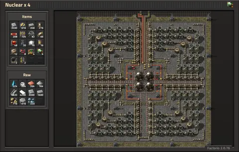 Image of the Nuclear x 4 (A. R.) nuclear plant blueprint
